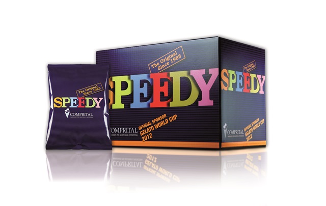 Мягкое мороженое со вкусом чёрного шоколада COMPRITAL Speedy Ciocco Elvetia