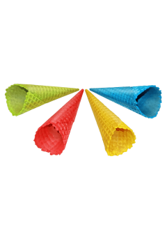 Крученый сахарный вафельный рожок ассорти