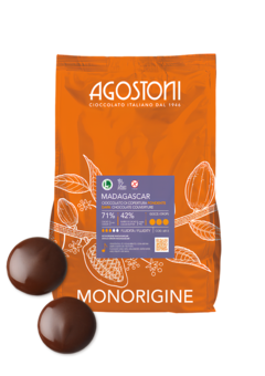 Горький шоколад в каллетах 71% ICAM Мадагаскар