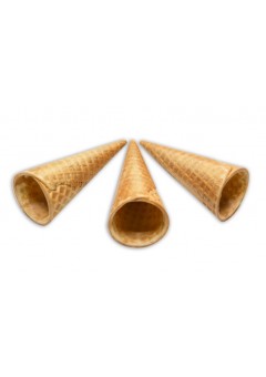 Крученый сахарный вафельный рожок с ровным краем 110 мм