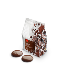 Горький шоколад в каллетах Vanini 72% фасовка 1 кг